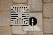 Quick-E-Adjustable Patio Drain in plastic, Adjustable Drain, Drain, Floor Drain, Paver Patio Drain, Paver Drain, Drainage